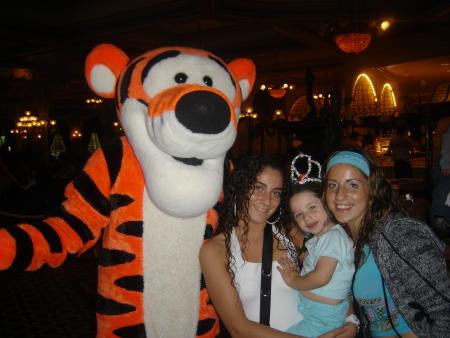 Tigrou, Alicia, Tyffanie et ma femme